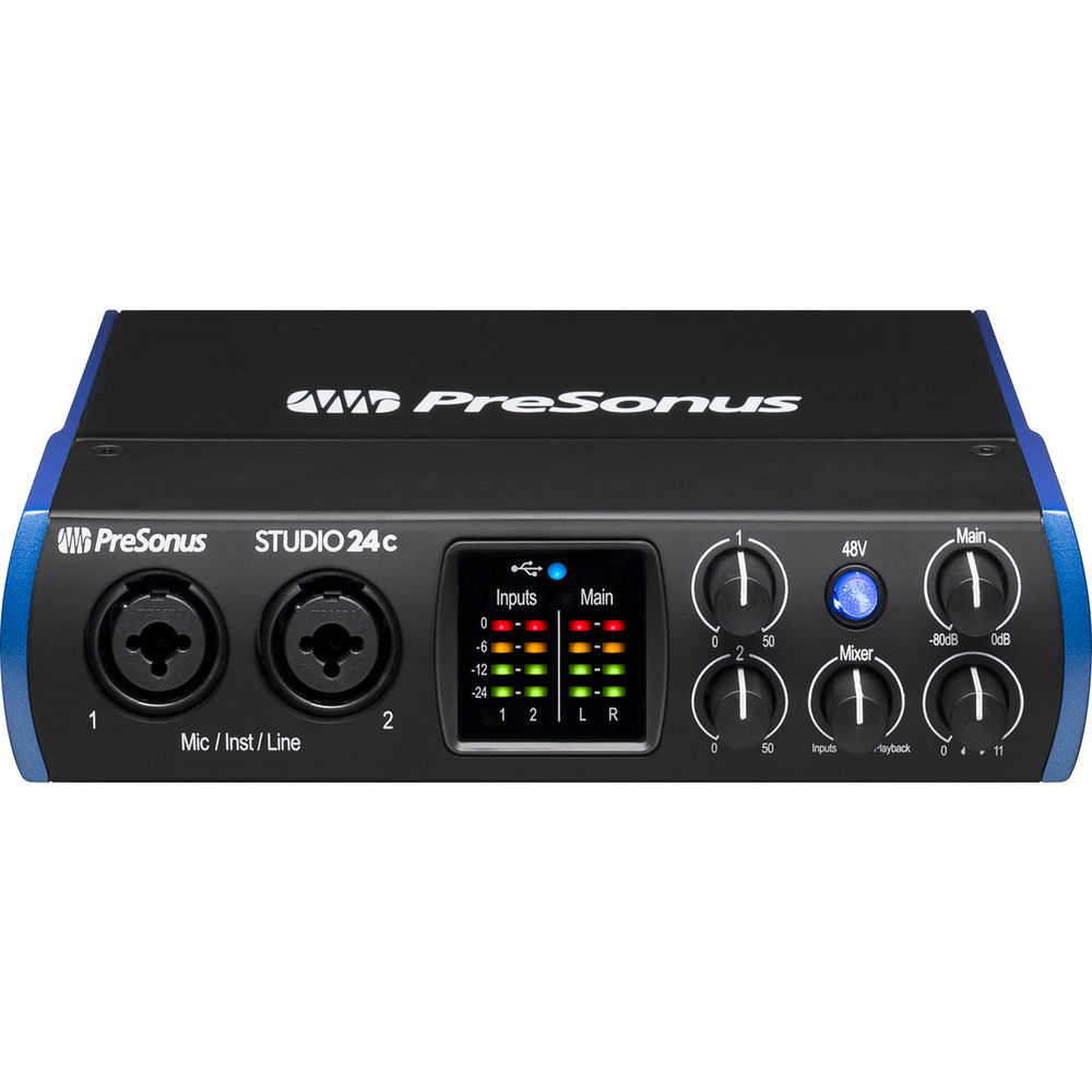 Presonus PreSonus Studio 24c USB-C 2x2 Audio/MIDI Interface PS-STUDIO-24C