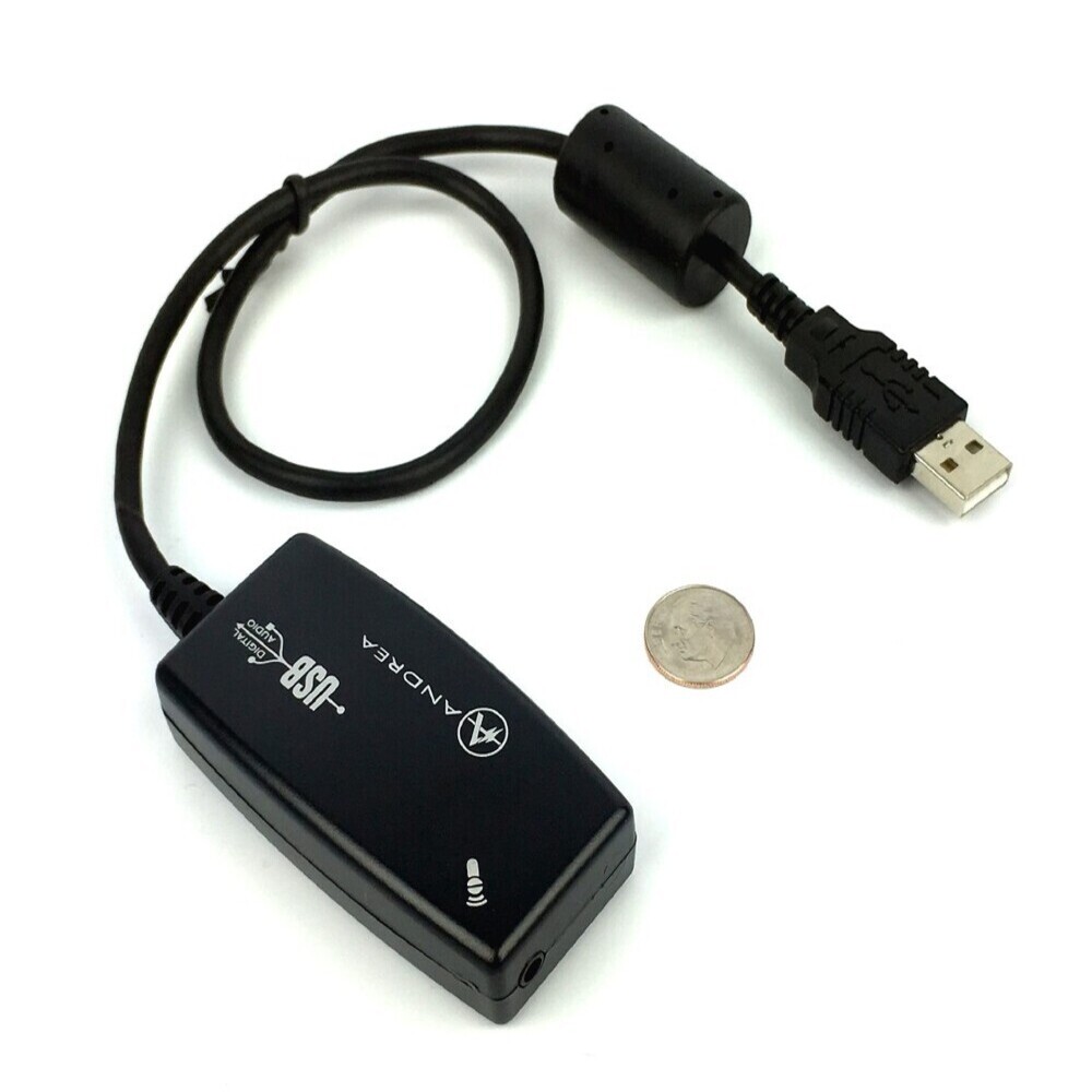 interfaz Aventurarse grosor Andrea Communications AN-USBD-2A - USB adapter with stereo microphone input  AN-USBD-2A