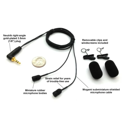 MS-CMC-25 - Ultimate Studio Reference sub-miniature Super-Cardioid stereo microphones made with Mogami cable