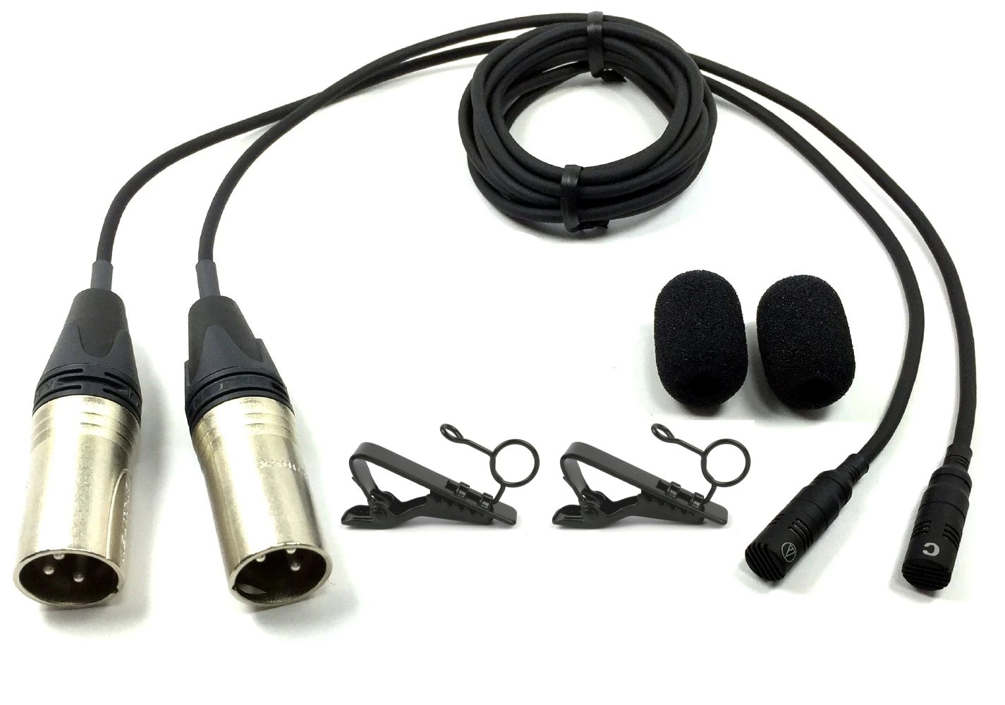 Sound Professionals/Audio Technica SP-CMC-8 - Miniature Cardioid stereo  microphones with removable clips and windscreens SP-CMC-8