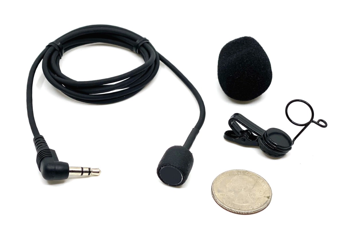Clip On Lapel Microphone Hands Free Wired Condenser Mini Lavalier Mic 3.5mm  Jack