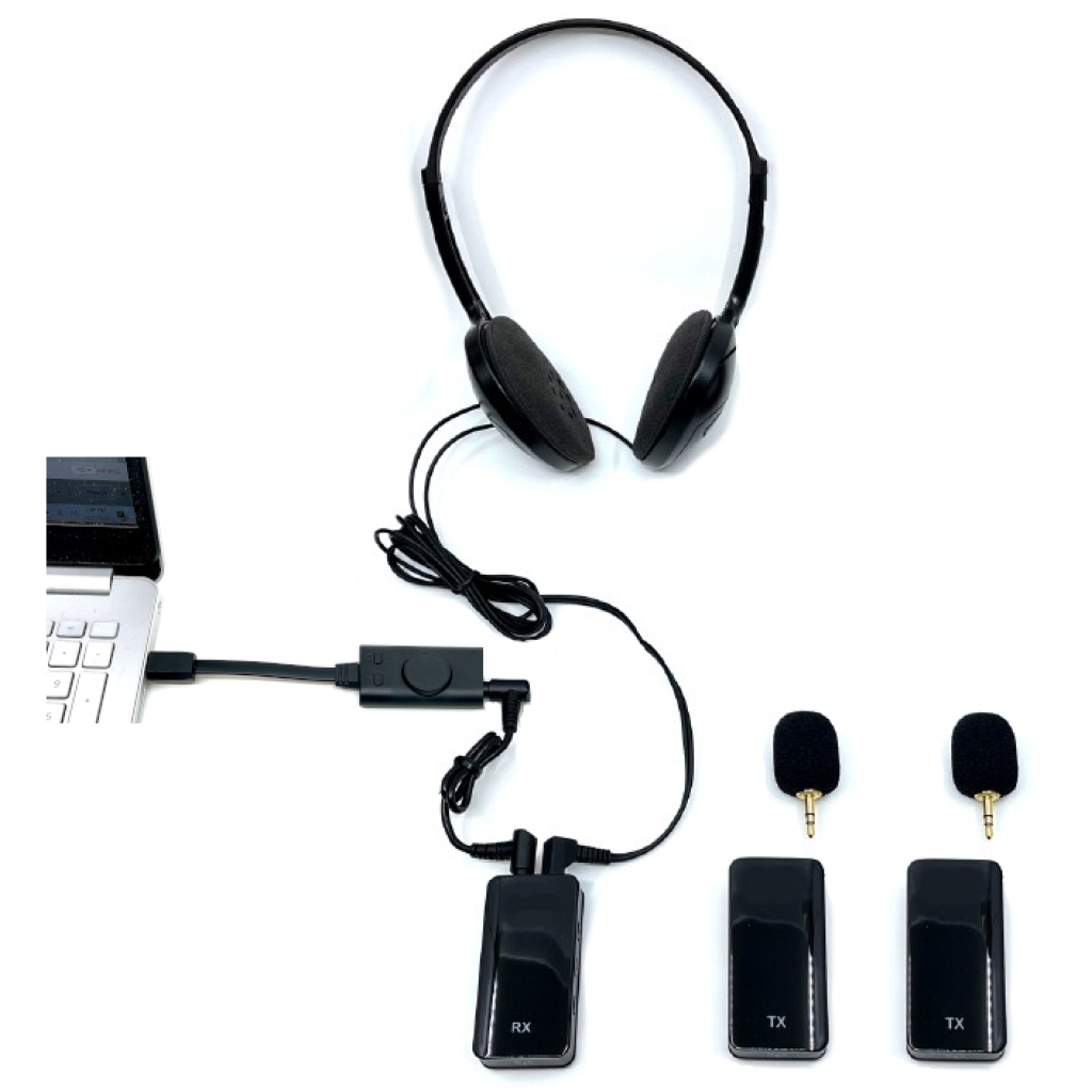 SP-MINI-COURT-WIRELESS-2 – Two microphone digital wireless system w/ USB interface