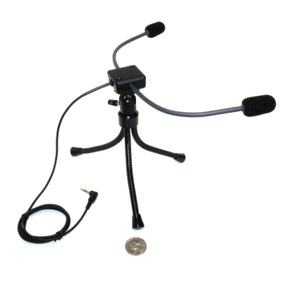 Zerone Petit micro portable Mini microphone omnidirectionnel jack 3,5 mm,  radio surround 360 °, micro portable pour photo externe
