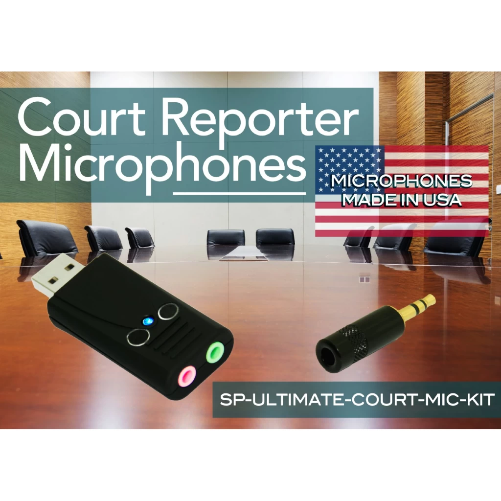 SP-ULTIMATE-COURT-MIC-KIT – Ultimate Court Reporting recording bundle