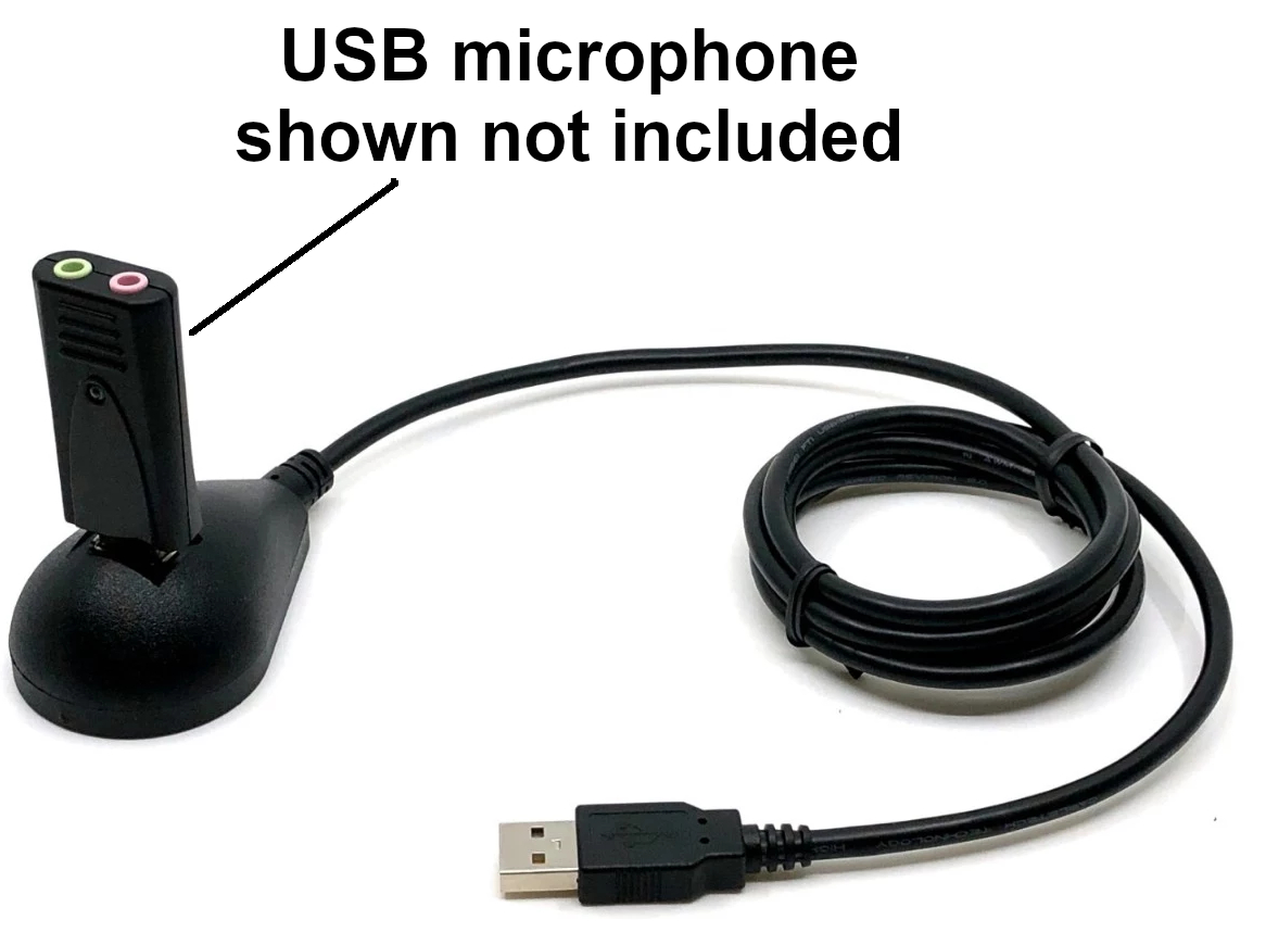 Sound Professionals SP-USB-MIC-ADAPTER - USB sound adapter with mono mic  input and headphone output jack SP-USB-MIC-ADAPTER