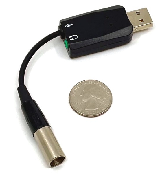 SP-USB-MINI-XLR - USB Adapter For Microphones with Mini XLR Output  Connectors (Audio Technica Unipoint Mics and Others)