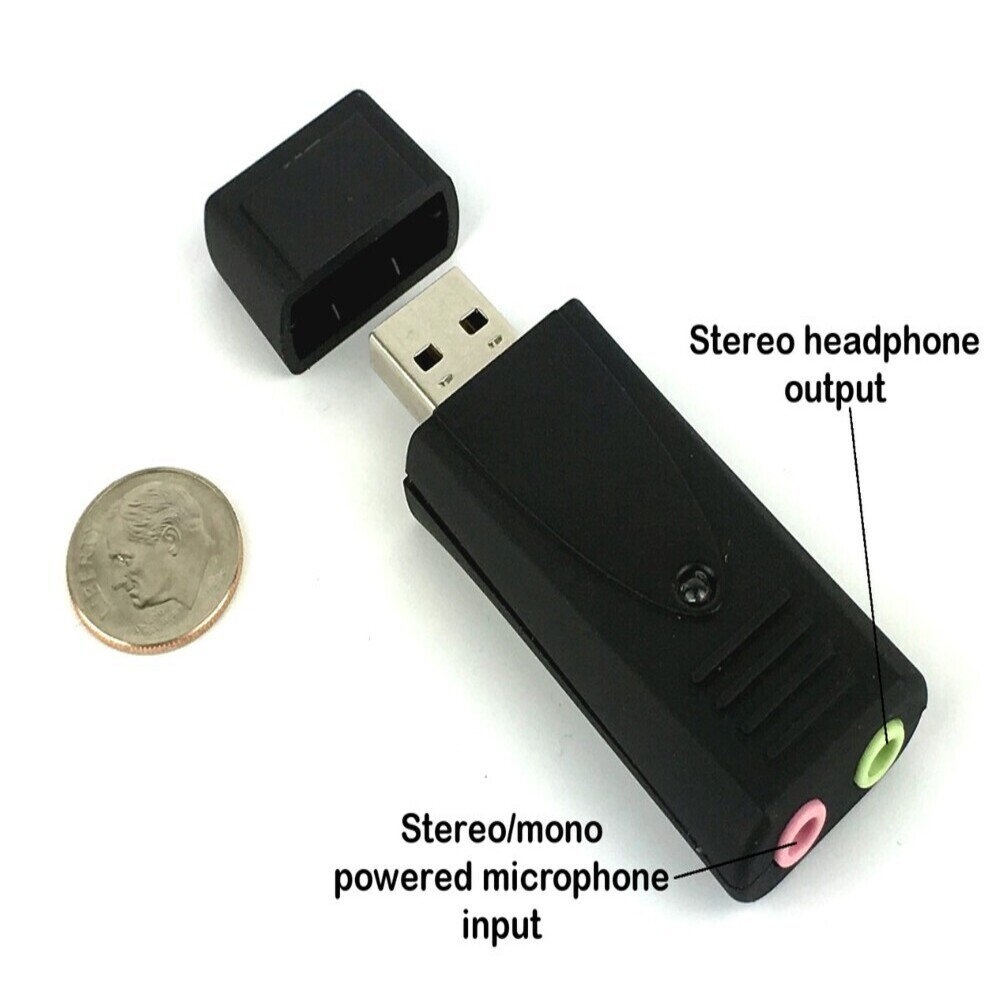 SP-USB-SA-HIGH-GAIN - Ultra-high output USB sound adapter with noise and  echo filtering