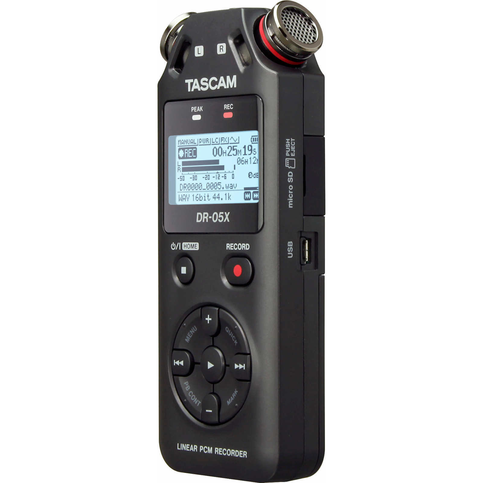 Tascam DR-05X - Digital MP3 and WAV audio recorder DR-05X