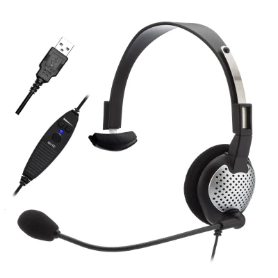 Monaural USB headset w/volume control