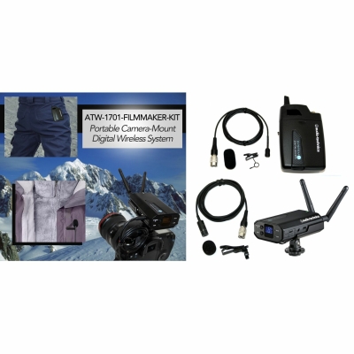 Sound Professionals High Sensitivity Omnidirectional Lapel Microphone and Headphone Monitor - Wireless USB High Gain Includes PRO-88W-MT830 and USB Audio Adapter 