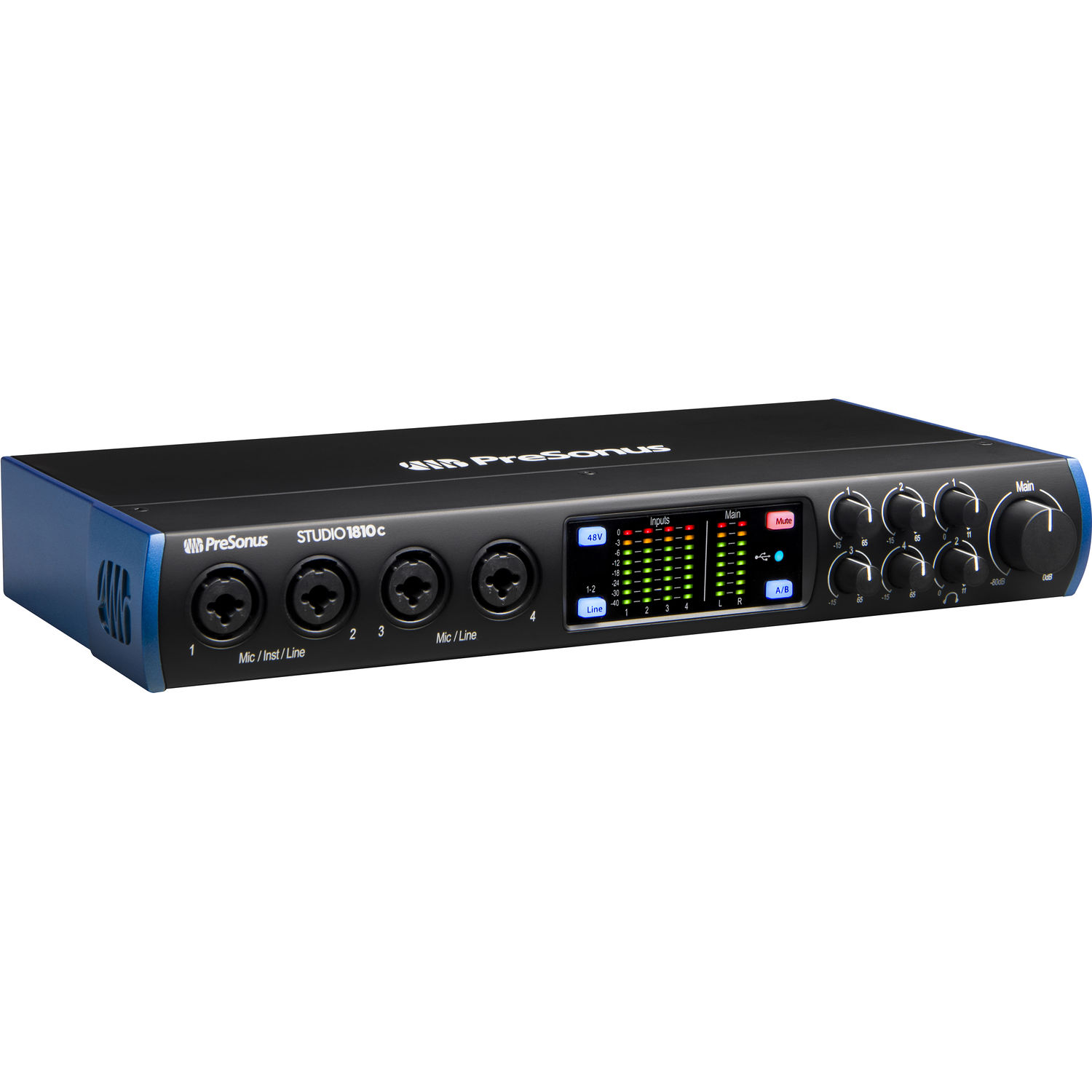 PreSonus Studio 1810c 18x8 USB Type-C Audio/MIDI Interface - SCMS, Inc