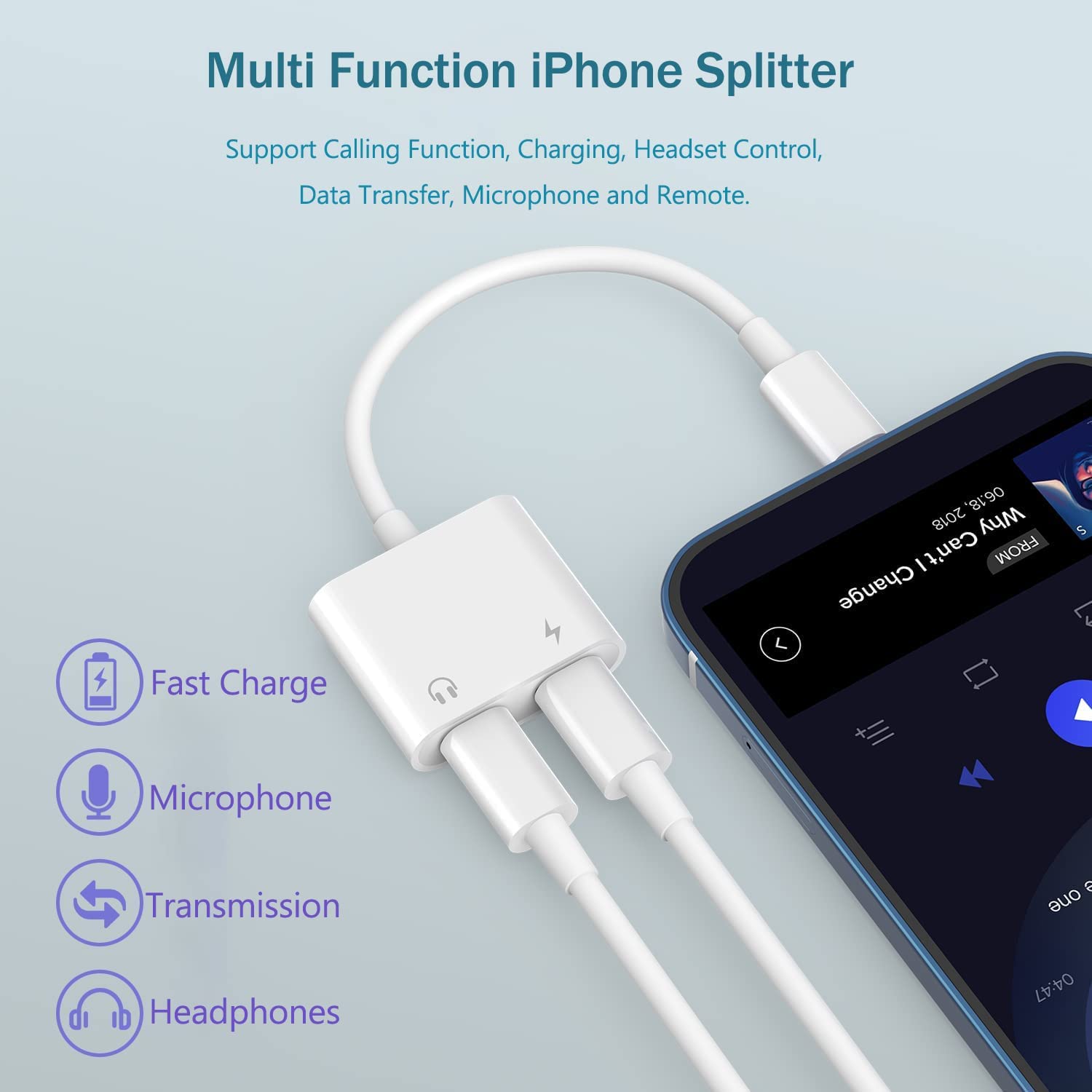 overraskelse forhåndsvisning gyldige Sound Professionals SP-DUAL-LIGHTINING-ADAPTER - Dual Lightning iPhone  Splitter, iPhone Lightning to 2 Lightning Adapter Dongle  Audio+Charge+Call+Volume Control Compatible with iPhone/iPad  SP-DUAL-LIGHTINING-ADAPTER
