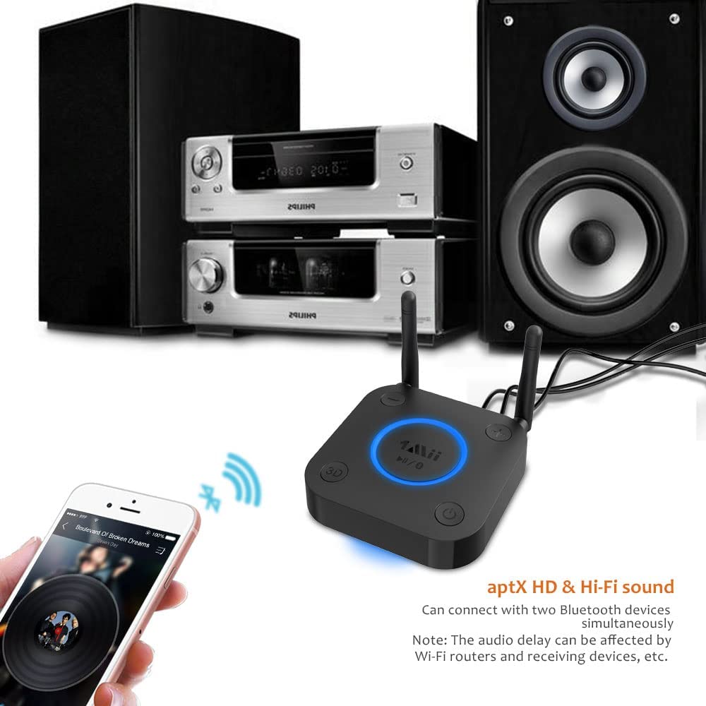 Audio Bluetooth Receiver, HiFi Wireless Audio Adapter,Bluetooth 4.2  Receiver