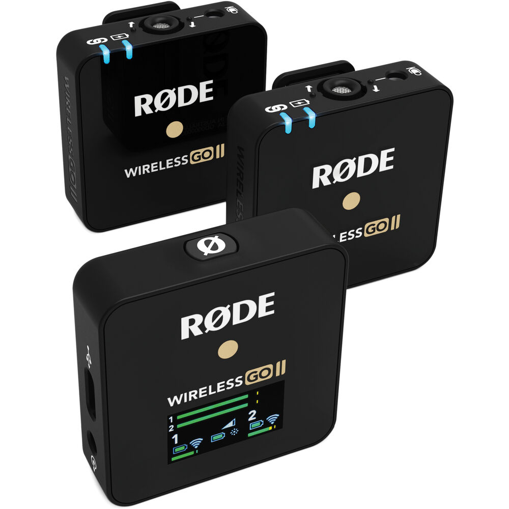 Rode RODE Wireless GO II 2-Person Compact Digital Wireless Microphone  System/Recorder (2.4 GHz, Black) RD-WIGOII