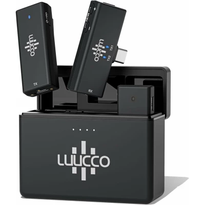 Closeout Special! Luucco dual transmitter digital wireless lavalier microphones with active noise cancellation