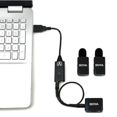 Complete 2 wireless microphone system for Courtrooms and Depositions