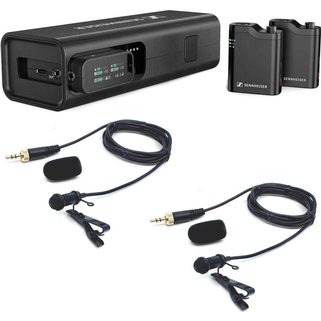 Save an extra $50 today! Sennheiser Profile 2-Person Clip-On Wireless Audio System/Recorder Kit with 2 Lavalier Microphones (2.4 GHz)
