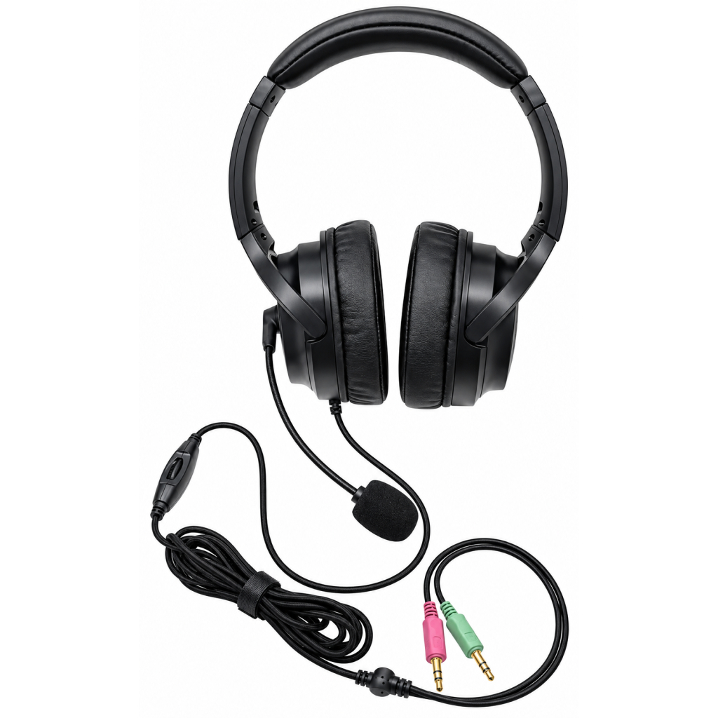 Professional Closed-Back Ultra-Lightweight Studio Monitor Headset with passive noise filtering